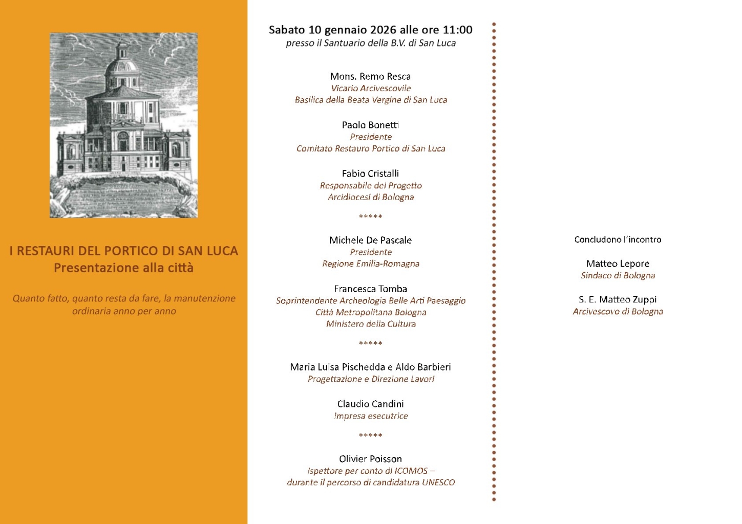 I Restauri del Portico di San Luca