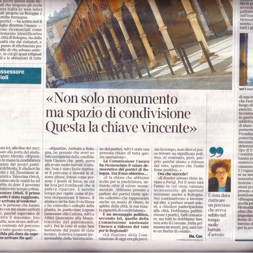 L’Italia, candida i portici di Bologna a patrimonio mondiale UNESCO 2020/2021