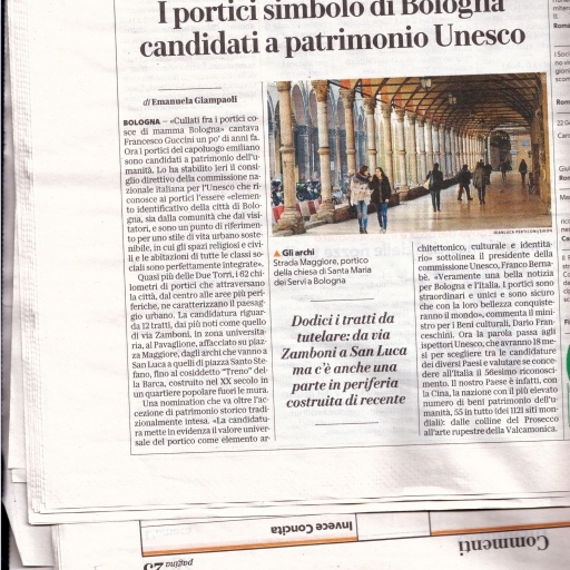 L’Italia, candida i portici di Bologna a patrimonio mondiale UNESCO 2020/2021