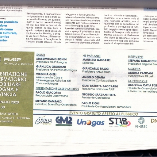 L’Italia, candida i portici di Bologna a patrimonio mondiale UNESCO 2020/2021